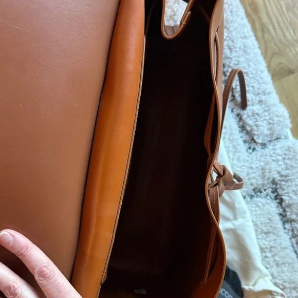 Mansur Gavriel Tan Leather Satchel - Picture 6 of 11